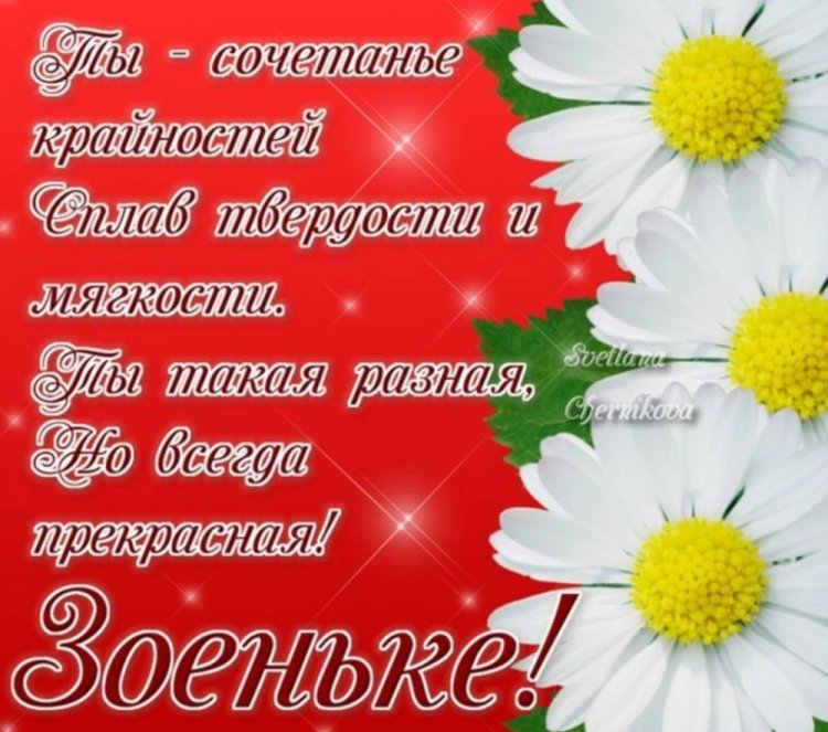 Прикольные открытки и картинки «С Днем рождения, Зоя!»