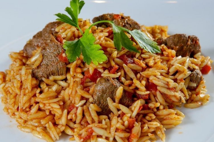 Плов из пасты орзо