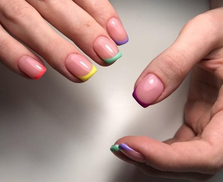 Цветной френч