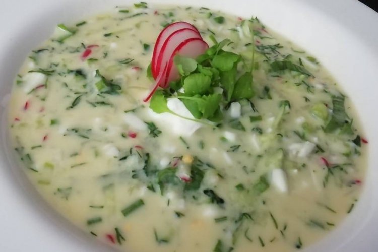 ПП-окрошка с черемшой