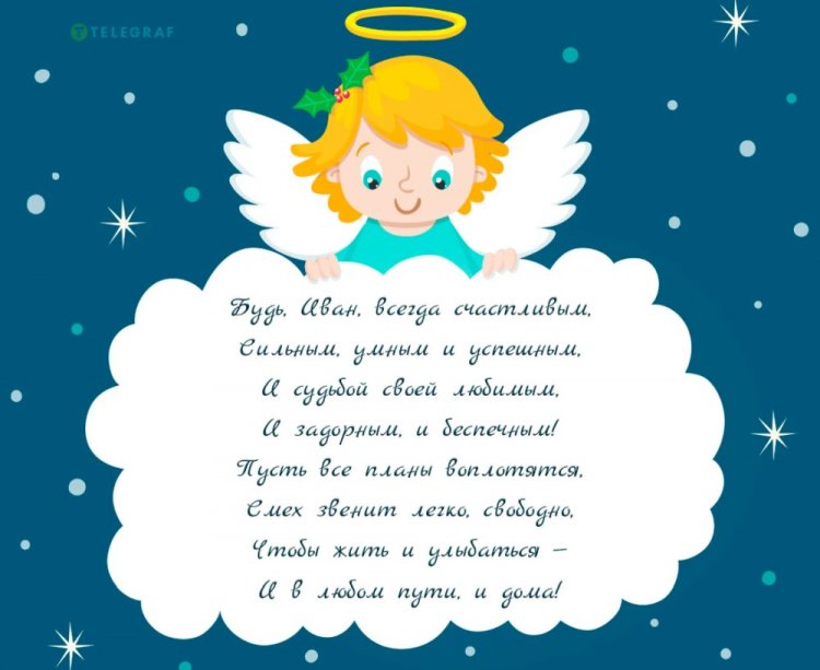 Открытки на День ангела и именины Ивану с пожеланиями