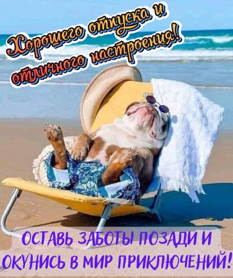 Прикольные открытки и картинки «Хорошего отпуска!»