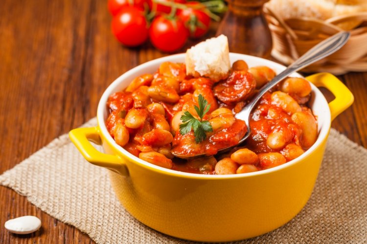 Фасоль в томате без уксуса на зиму