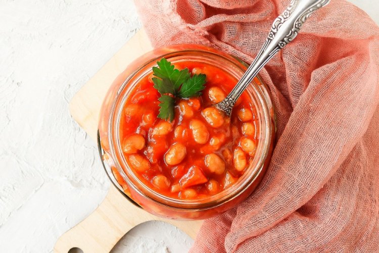 Фасоль с болгарским перцем в томате на зиму