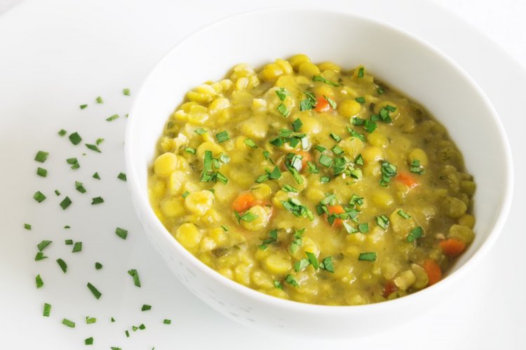 Гороховый суп с овощами на зиму