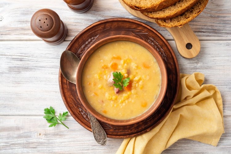 Гороховый суп-пюре на зиму