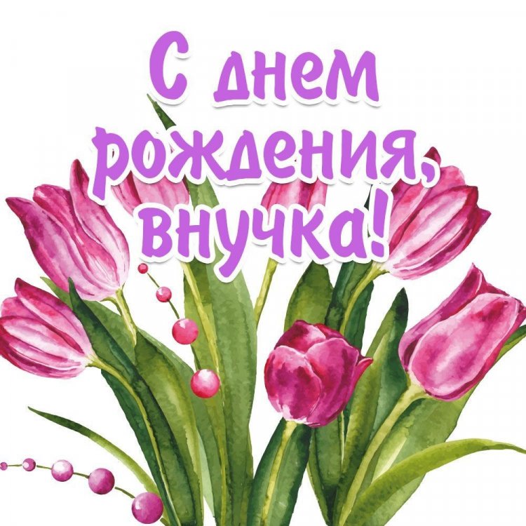 Открытки и картинки «С Днем рождения!» внучке от дедушки