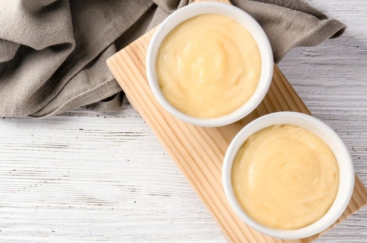 Ванильный протеиновый пудинг с йогуртом