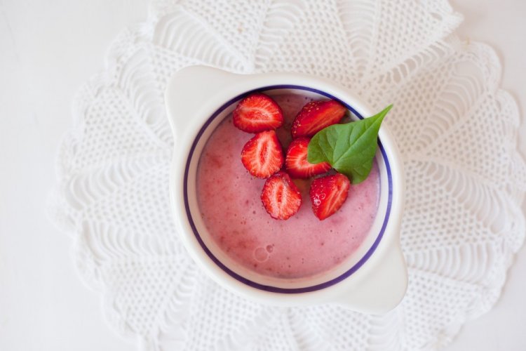 Замороженная клубника со сливочным маслом