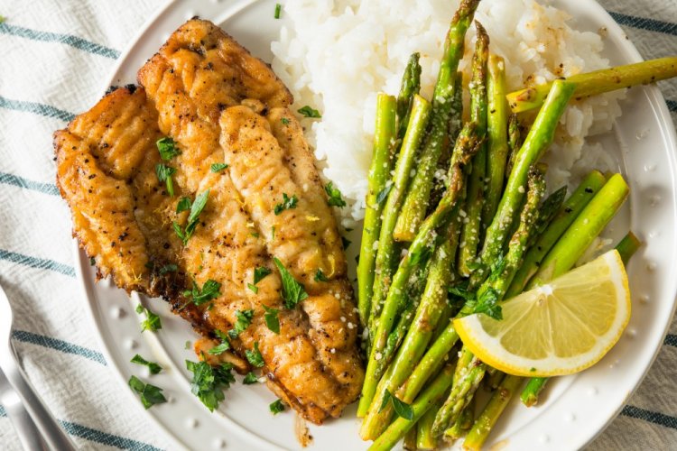 Минтай с соевым соусом в аэрогриле