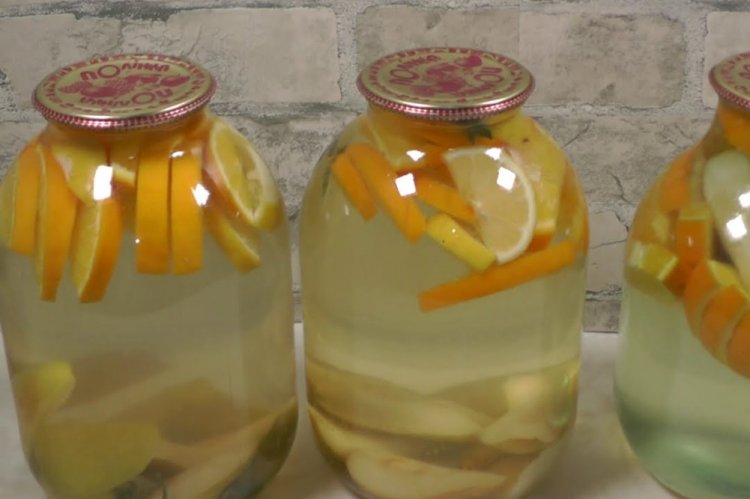 Компот из апельсинов и груши на зиму