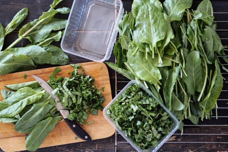 Замороженный щавель в порционных контейнерах