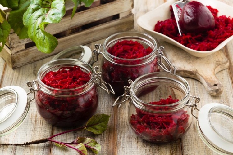 Свекла с растительным маслом для борща