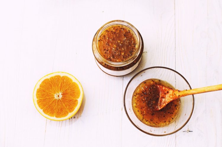 Варенье из черного крыжовника и апельсина