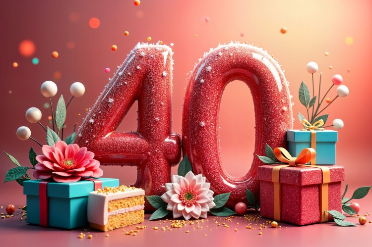 Открытки и картинки с 40-летием женщине