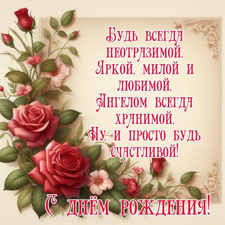 Открытки и картинки «С Днем рождения!» тете на юбилей