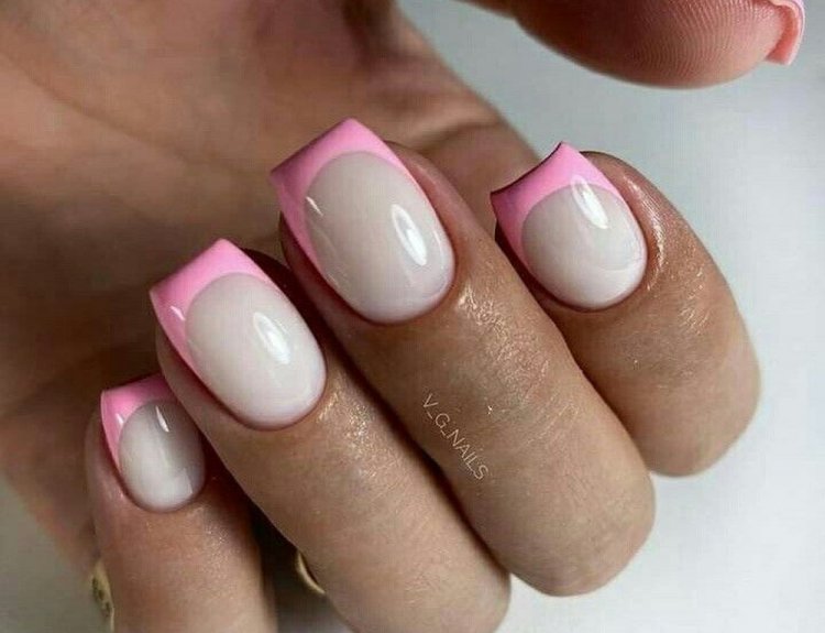 Молочный с розовым