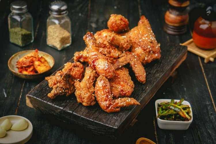 Куриные крылышки с хрустящей корочкой в панировочных сухарях