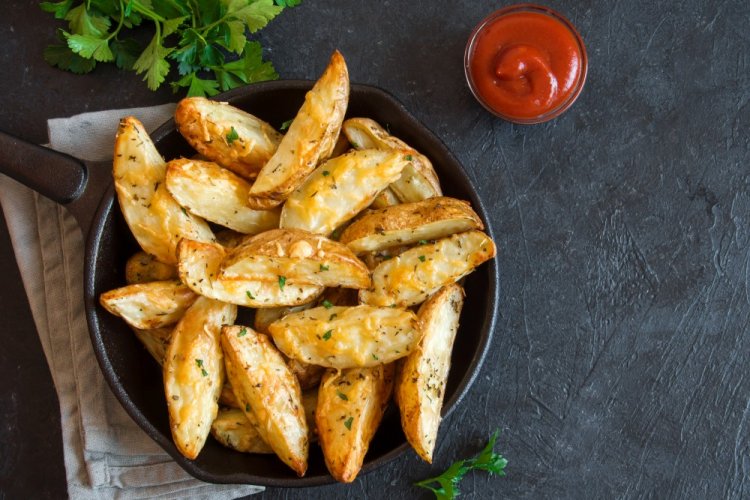 Картошка с хрустящей корочкой в майонезе