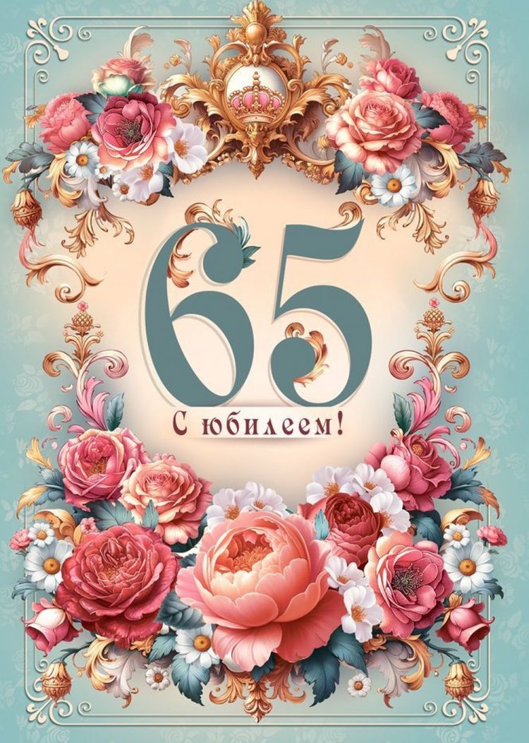 Короткие поздравления с юбилеем 65 лет для женщины