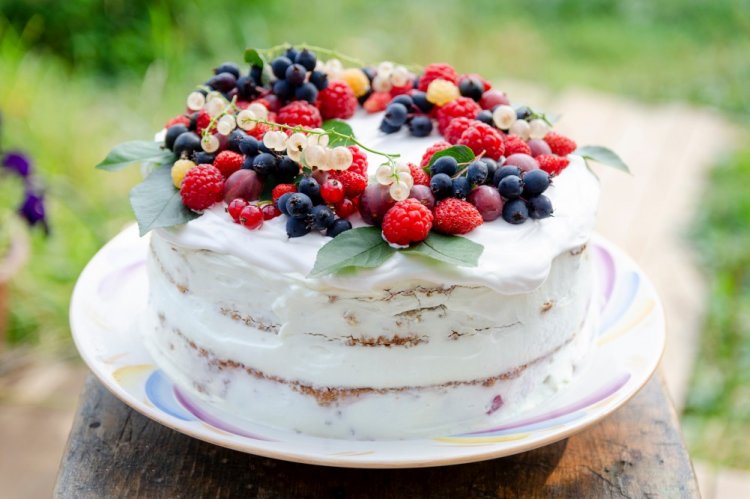 Манник с творожным кремом