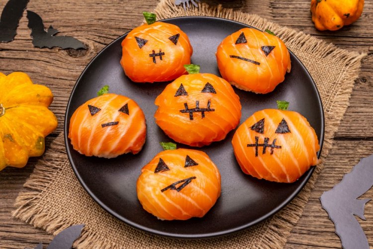 Суши «Хэллоуинские тыквы»