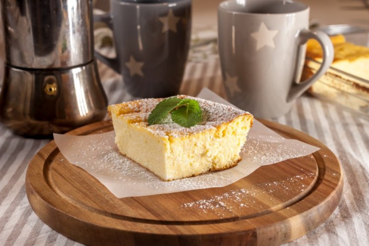 Творожная запеканка на кефире в мультиварке