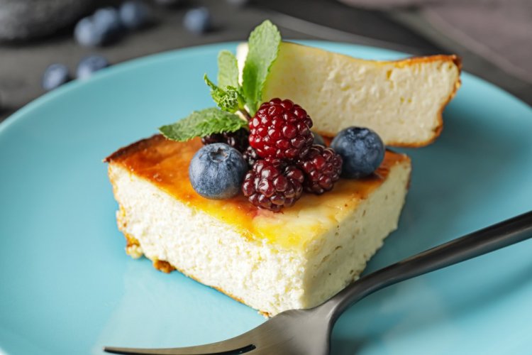 Творожная запеканка с рисовой мукой в мультиварке