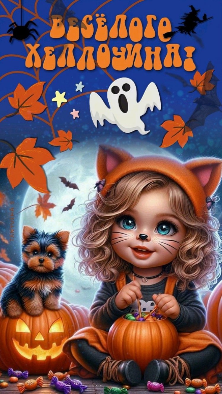 Красивые и оригинальные открытки на Хэллоуин