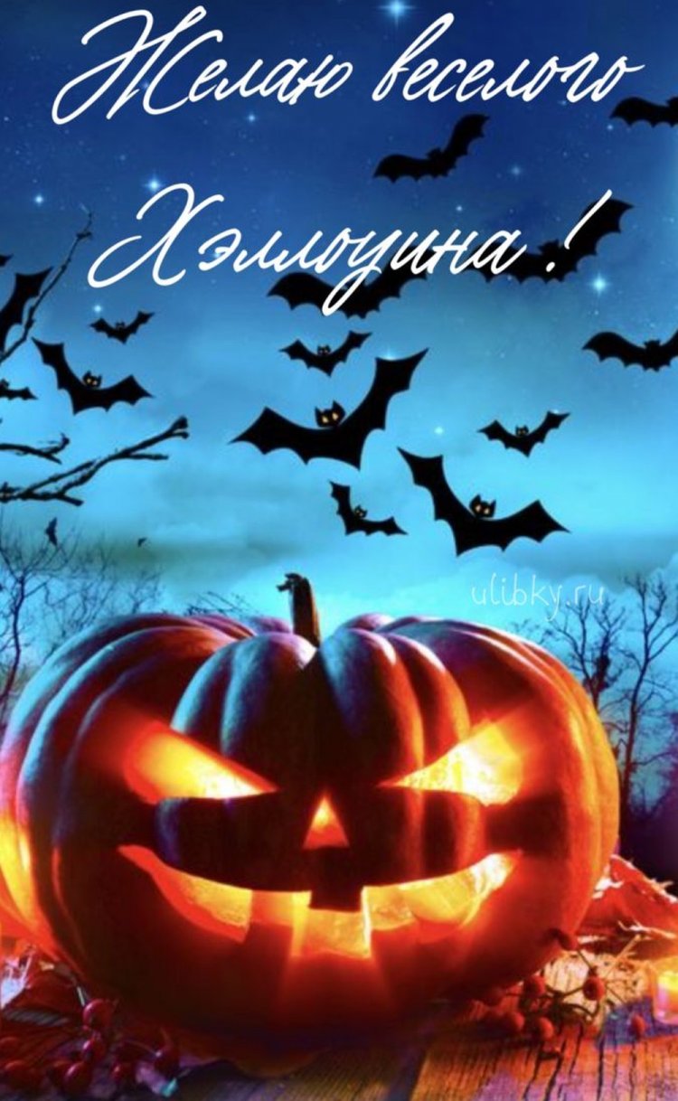 Прикольные открытки на Хэллоуин