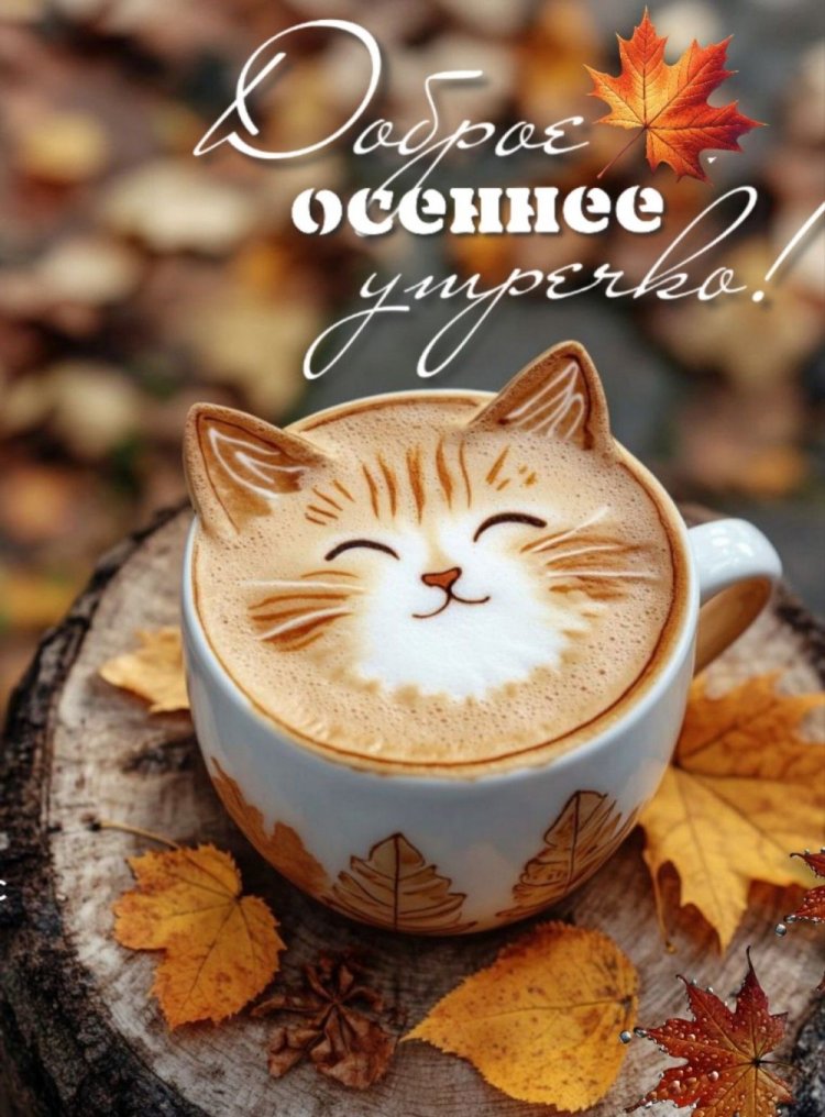 Прикольные осенние открытки и картинки «С добрым утром!»