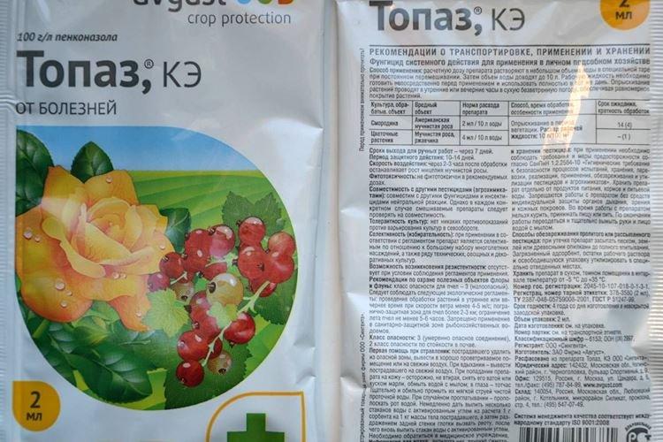 Применение фунгицида Топаз