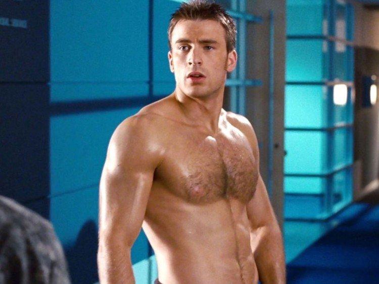 Крис Эванс - Голливудские актеры с идеальной фигуры