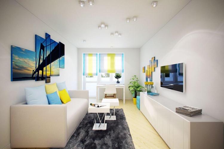 Дизайн интерьера гостиной в хрущевке - фото реальных интерьеров