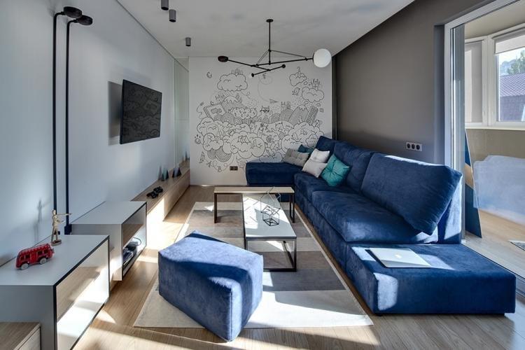 Журнальный столик - Дизайн гостиной в современном стиле