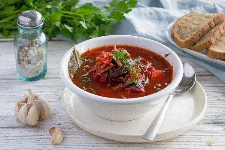 Борщ с белыми грибами - рецепты