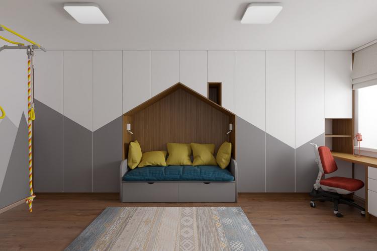 Интерьер детской комнаты для двух мальчиков