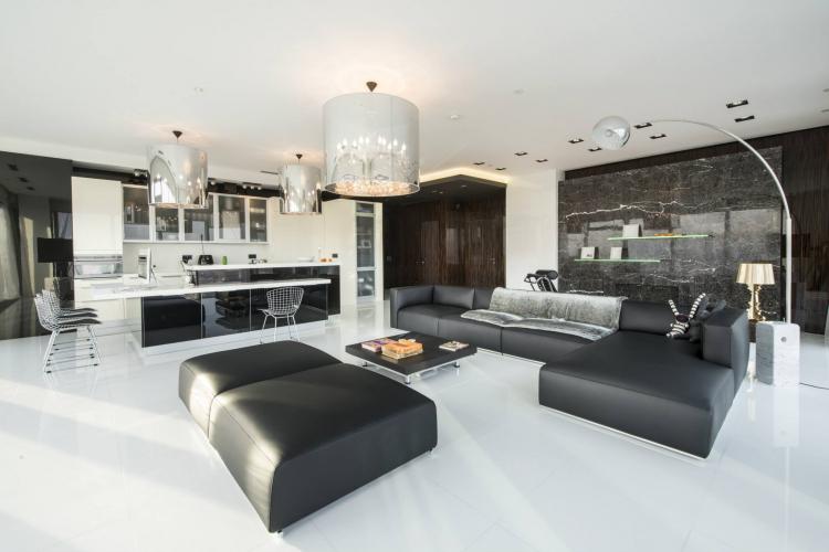 Интерьер квартиры в «Башне Петербург», Москва-Сити