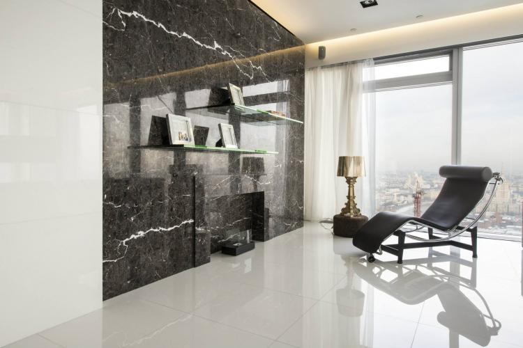 Интерьер квартиры в «Башне Петербург», Москва-Сити