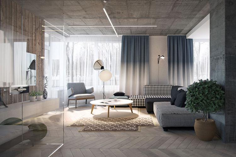 Интерьер квартиры в стиле лофт