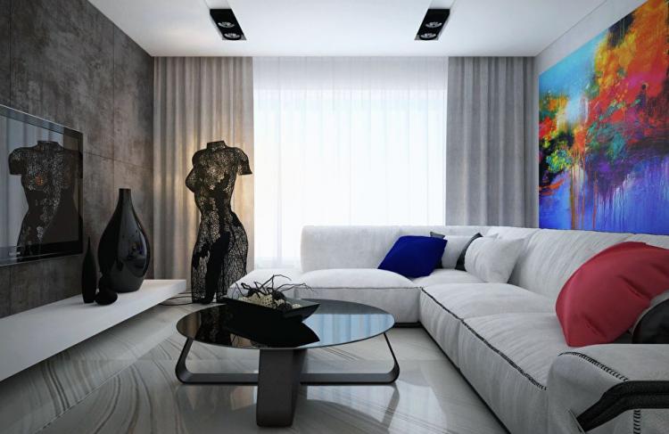 Интерьер квартиры в ЖК Obolon Residences, Киев