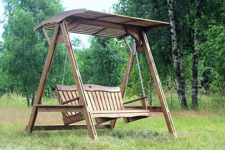 Качель-скамейка для дачи - как сделать своими руками
