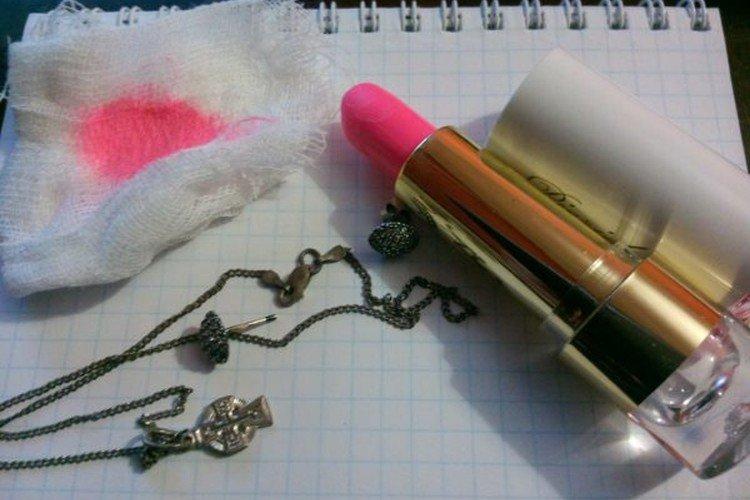 Помада - Как почистить серебряную цепочку в домашних условиях