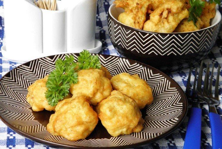 Цветная капуста в кляре с белым вином - Как приготовить цветную капусту рецепты