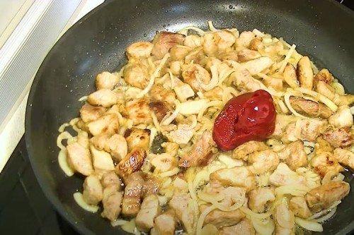 Разноцветное овощное рагу со свининой - рецепты пошагово