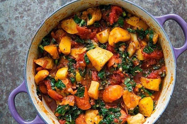 Томатное овощное рагу сабджи - рецепты