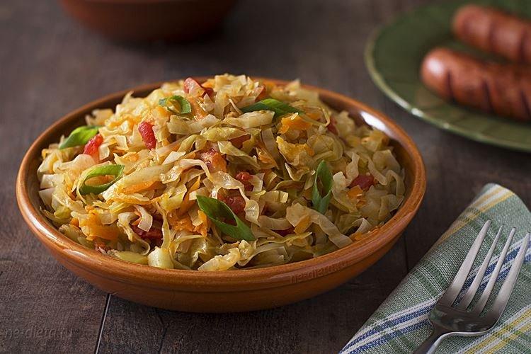 Овощное рагу со свежей капустой - рецепты