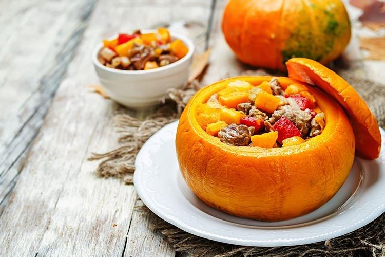 Овощное рагу в тыкве - рецепты