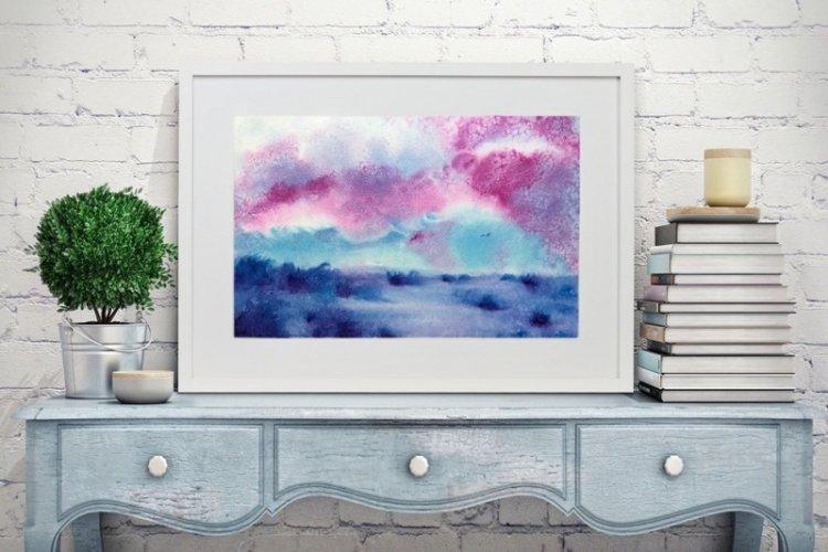 Акварельные разводы - Картины своими руками