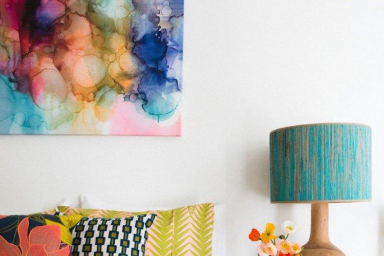 Акварельные разводы - Картины своими руками